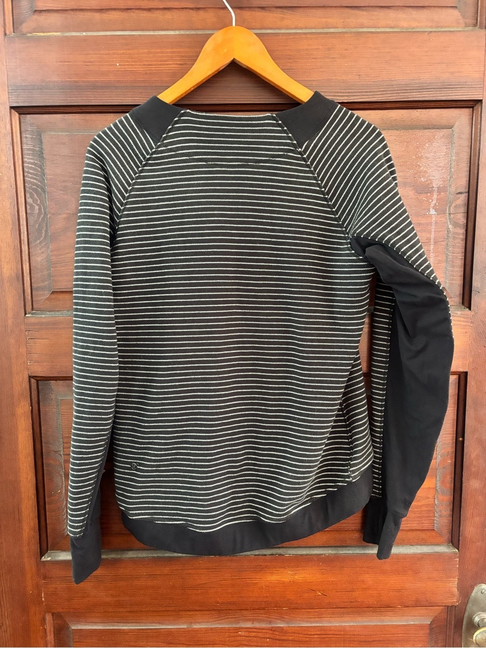 lululemon athletica Fleet Street Pullover - Black & White Stripe - Picture 3 of 10